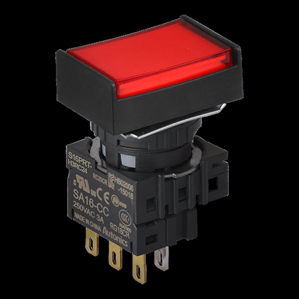 Yaylı Buton Ø16㎜ Kontrol Anahtarı S16PRT-H3RC24