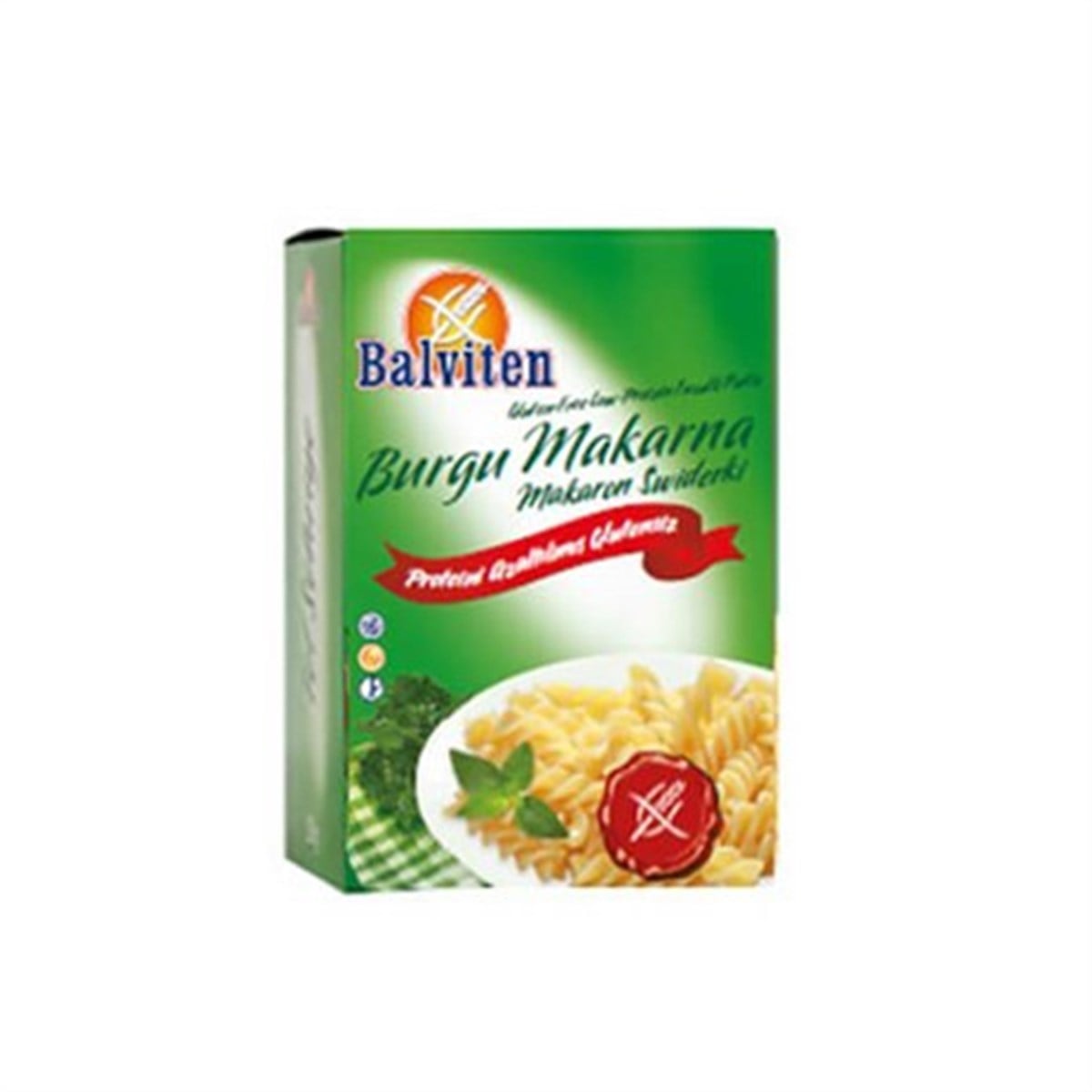 Balviten Düşük Proteinli ve Glutensiz Burgu Makarna 250 gr