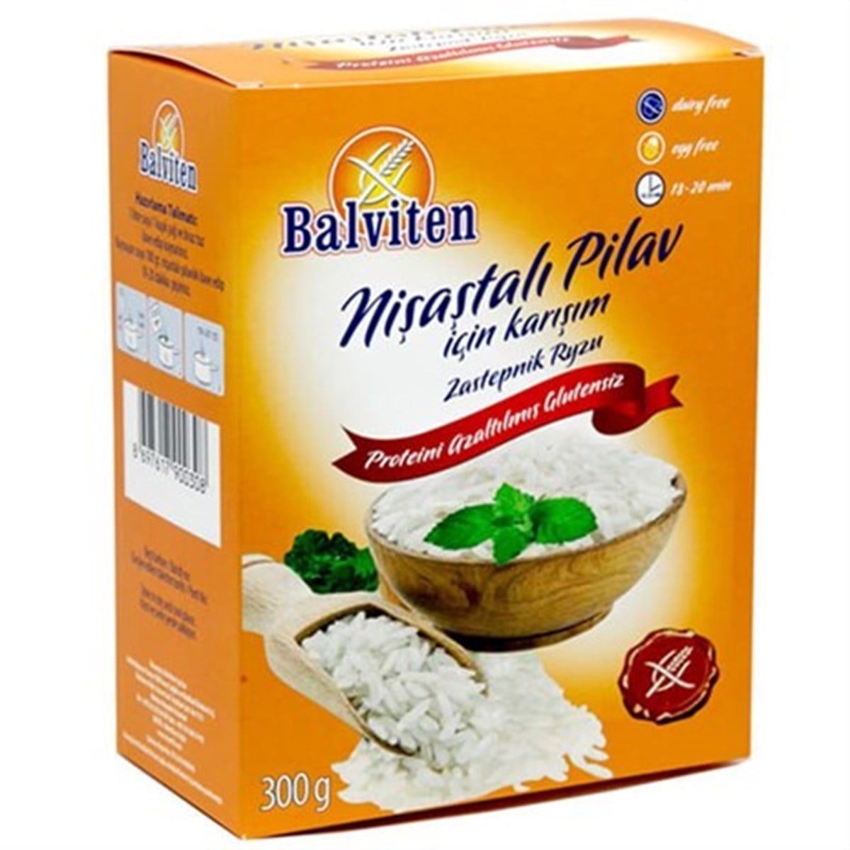 Balviten Proteini Azaltılmış Pirinç İkamesi 300 grDüşük Proteinli Ürünler