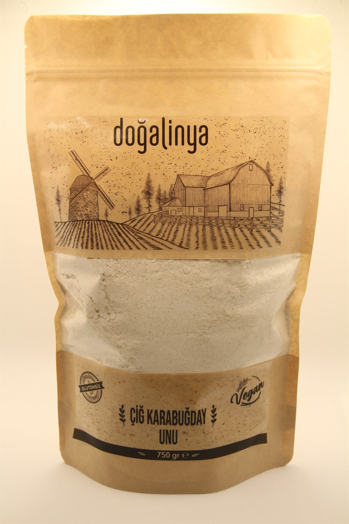 Doğalinya Çiğ Karabuğday Unu 750g (Glutensiz)Glutensiz Ürünler