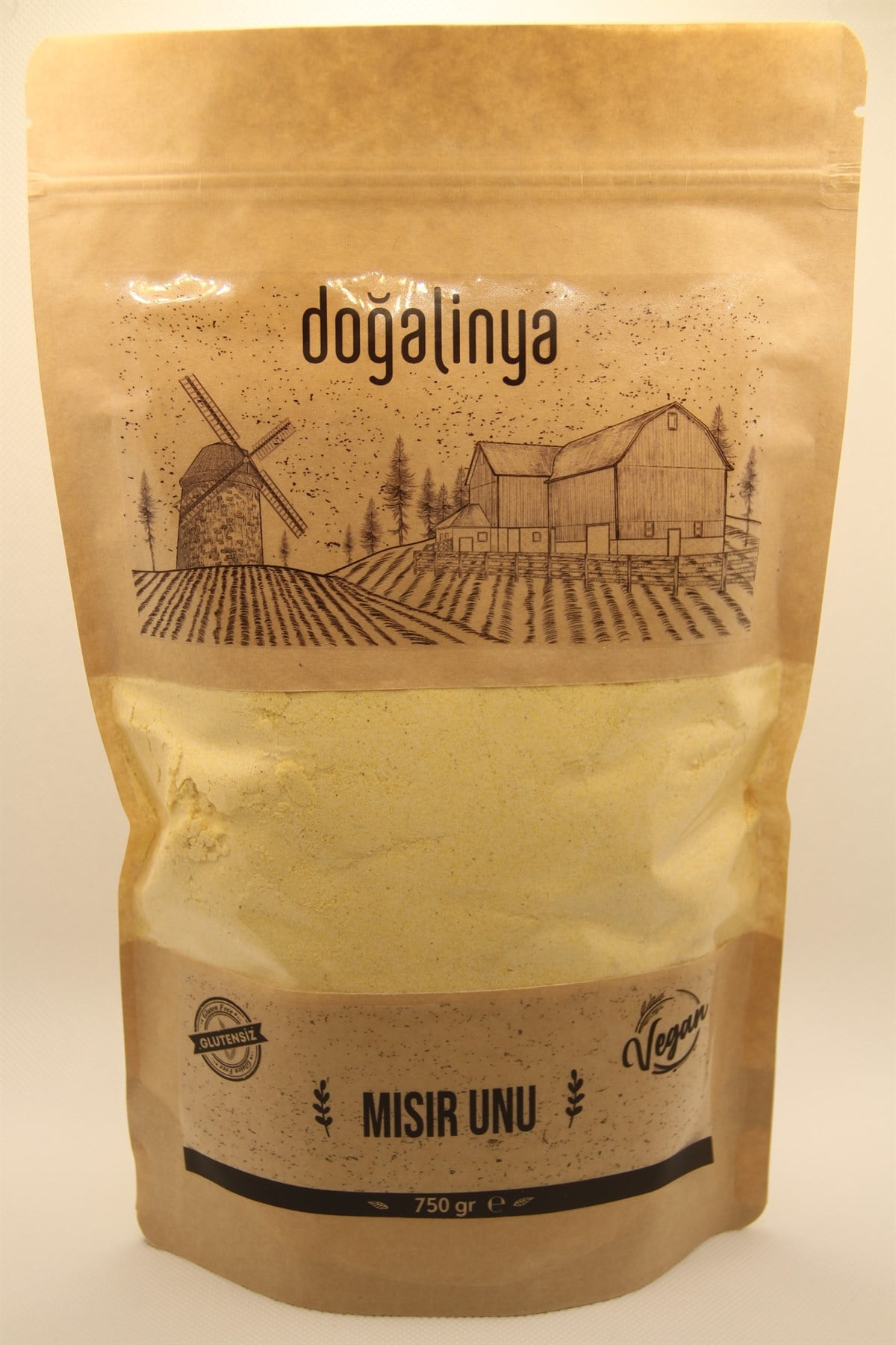 Doğalinya Mısır Unu 750g (Glutensiz, Yerli Tohum)Glutensiz Ürünler