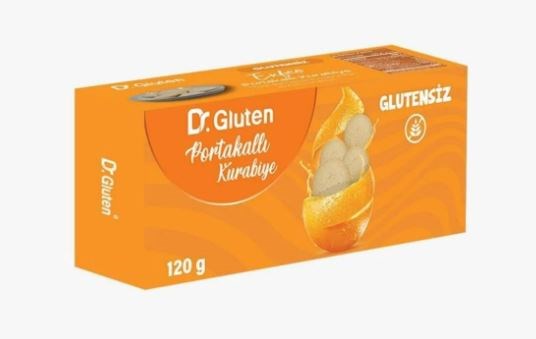 Dr. Gluten Glutensiz Portakallı Kurabiye 120grGlutensiz Ürünler