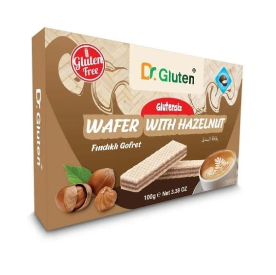 DR.Gluten Glutensiz Fındıklı Gofret 100 gGlutensiz Ürünler