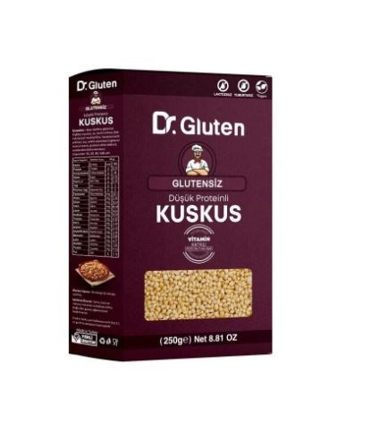 Dr.Gluten Glutensiz Kuskus Düşük Proteinli Vegan Ve Laktozsuz 250 GGlutensiz Ürünler