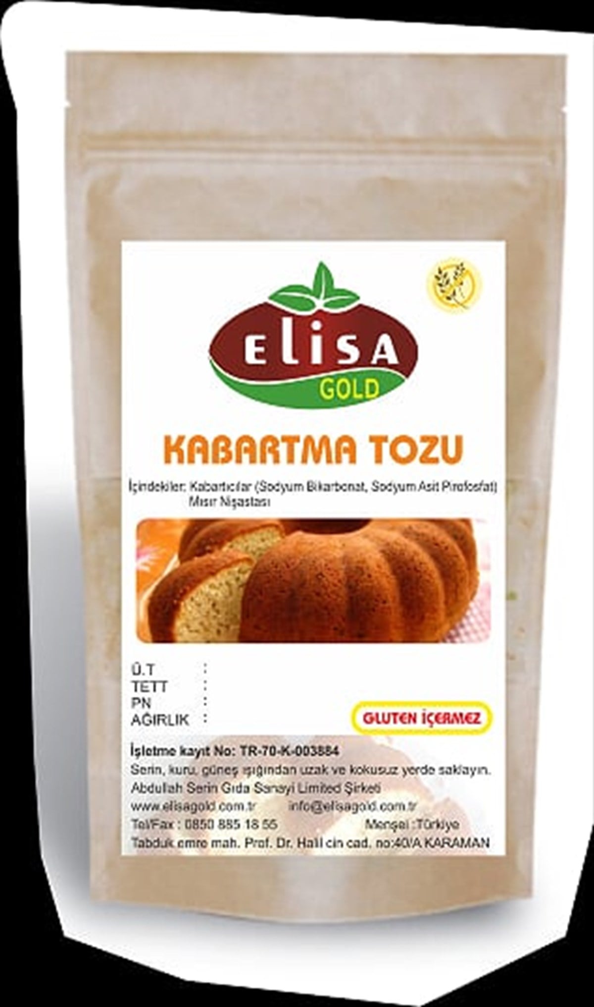 Elisa Gold Glutensiz Kabartma Tozu 100 gr