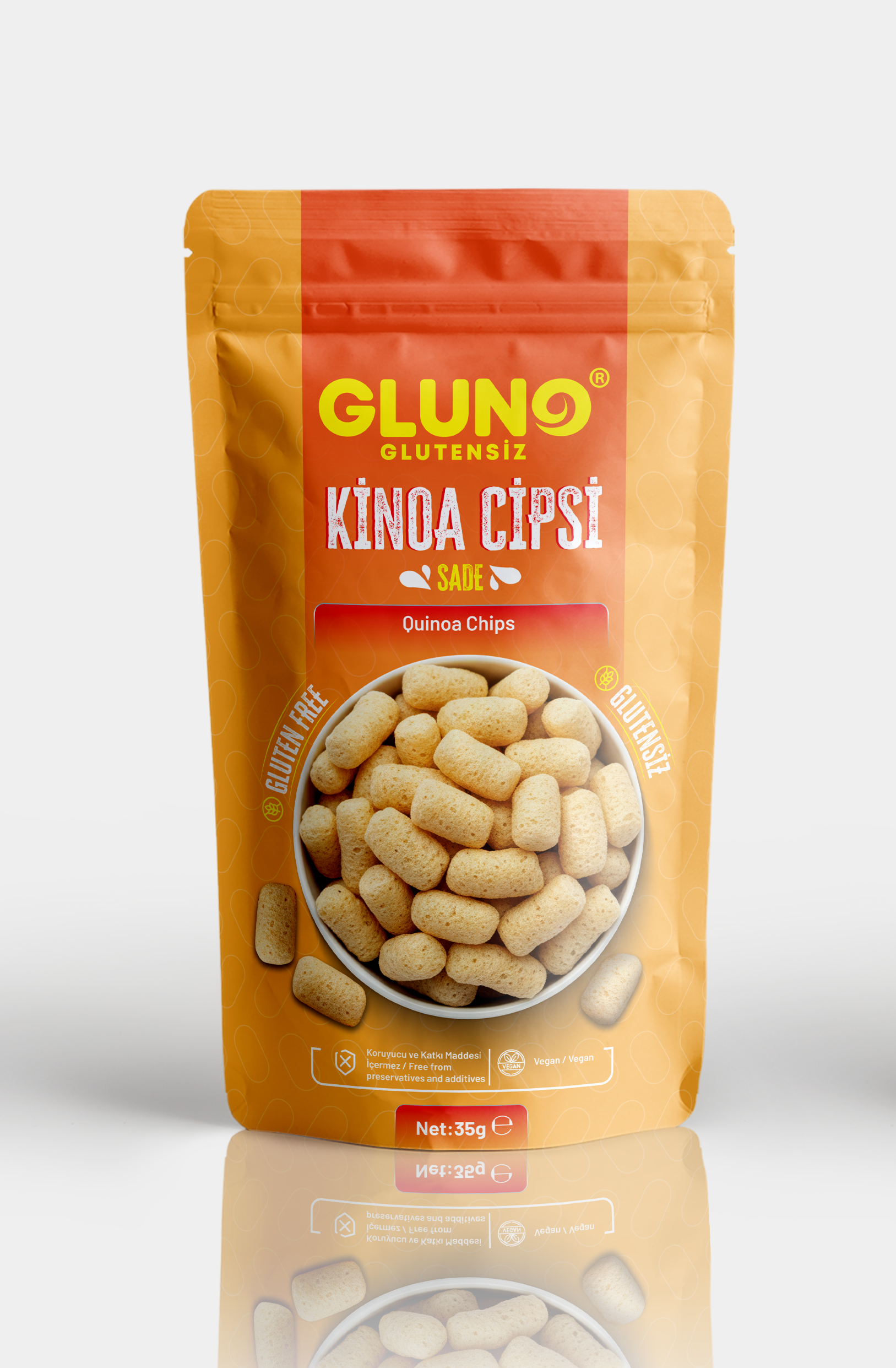 Gluno Glutensiz Kinoa Cipsi 35grGlutensiz Ürünler