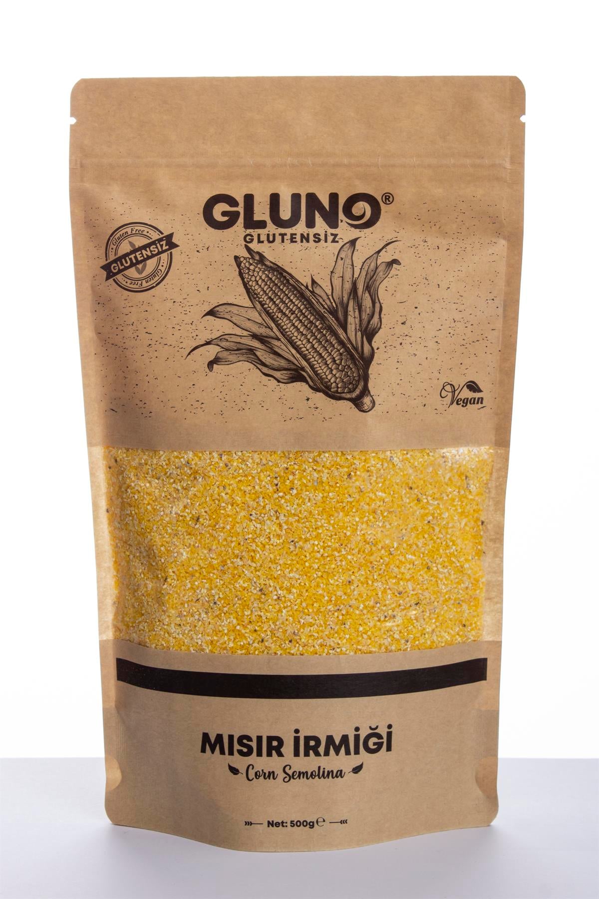 Gluno Glutensiz Mısır İrmiği 500 grGlutensiz Ürünler