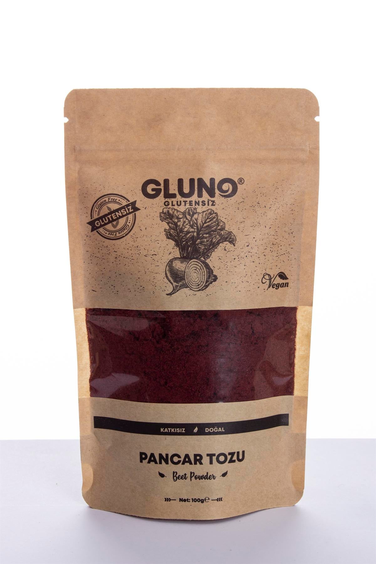 Gluno Glutensiz Pancar Tozu 100gGlutensiz Ürünler