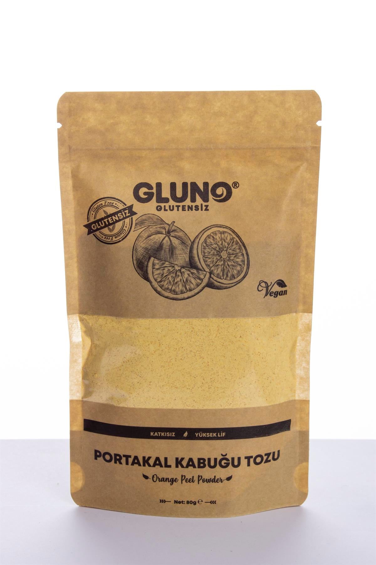 Gluno Glutensiz Portakal Kabuğu Tozu 80gGlutensiz Ürünler