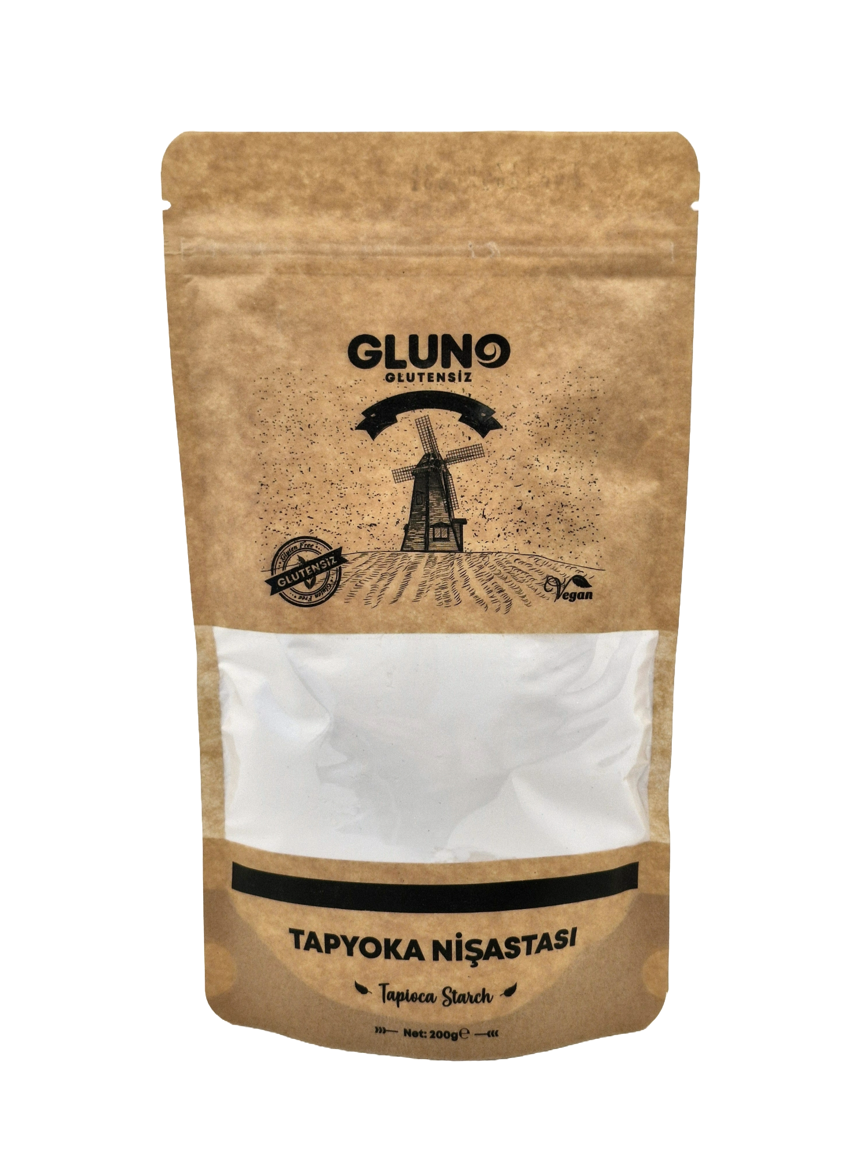 Gluno Glutensiz Tapyoka Nişastası 200gGlutensiz Un