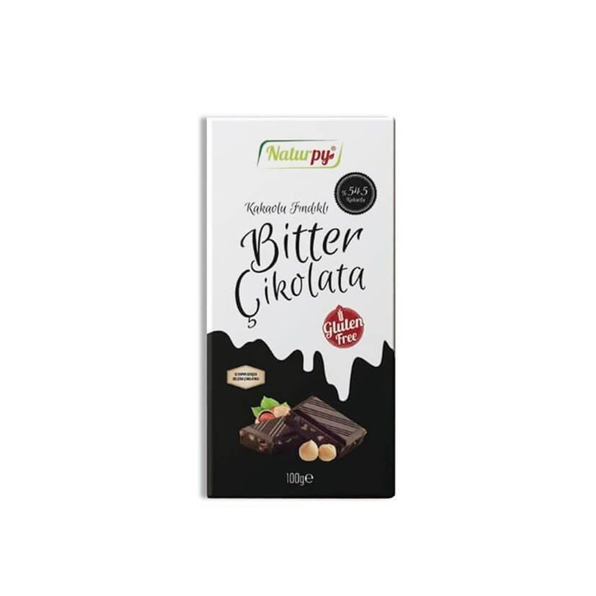 Naturpy Glutensiz Bitter Çikolata 100gGlutensiz Ürünler