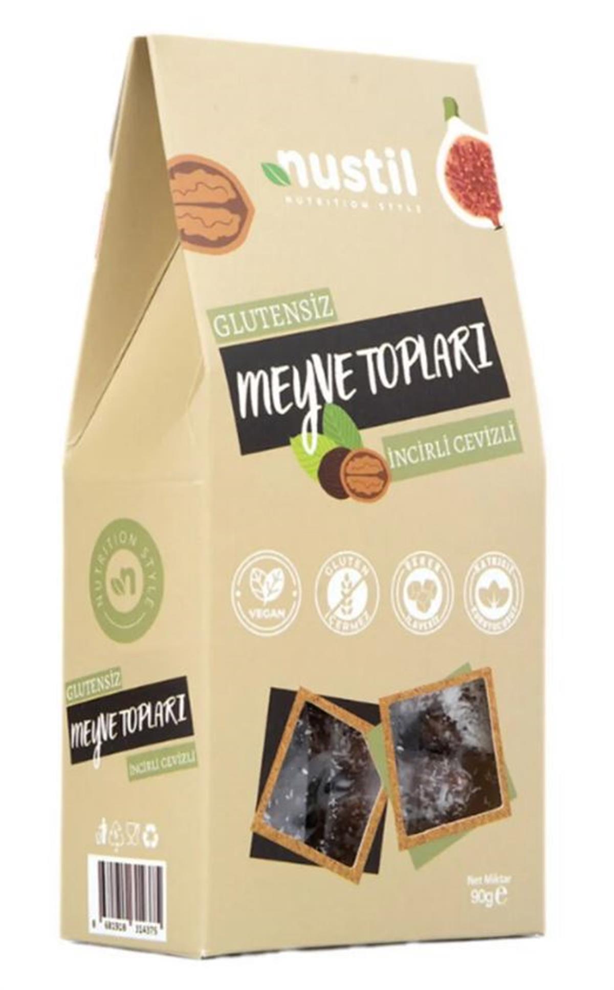 Nustil Glutensiz Incirli Cevizli Meyveli Topları 90 GrGlutensiz Ürünler