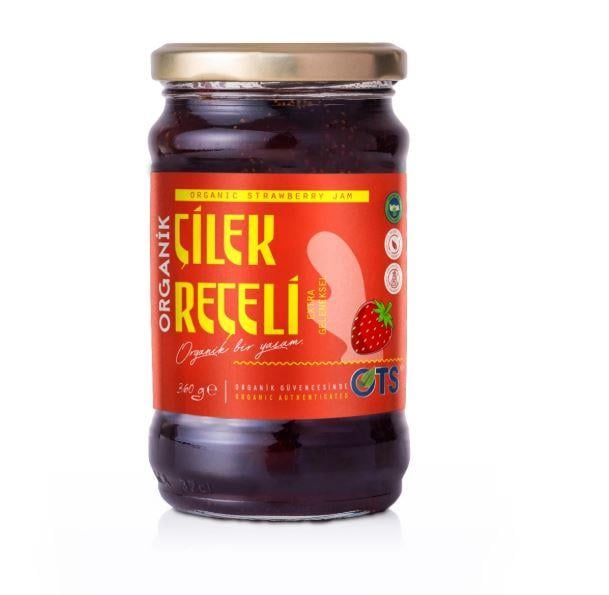 OTS Organik Çilek Reçeli (Ekstra Geleneksel) 360grOrganik Ürünler