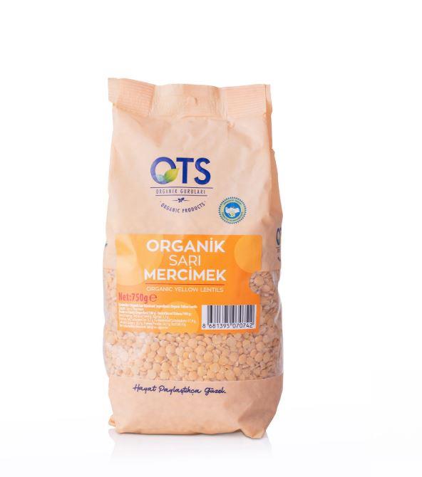 OTS Organik Sarı Mercimek 750 grGlutensiz Ürünler