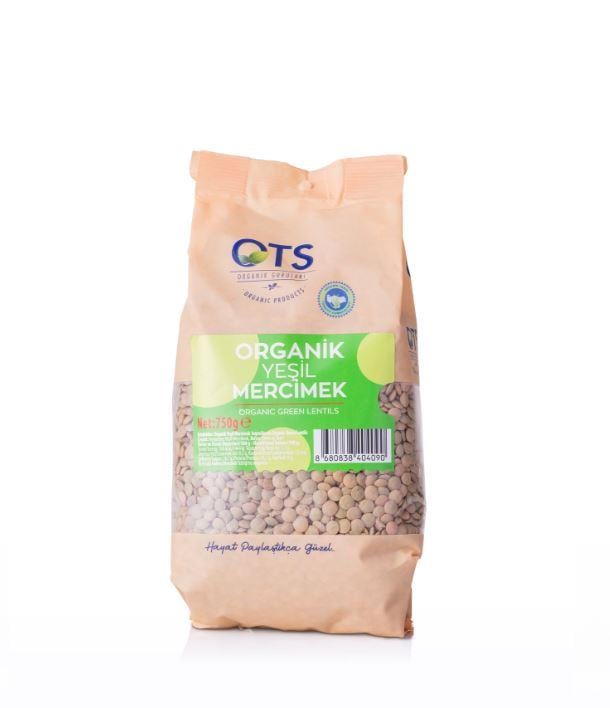 OTS Organik Yeşil Mercimek 750 grGlutensiz Ürünler