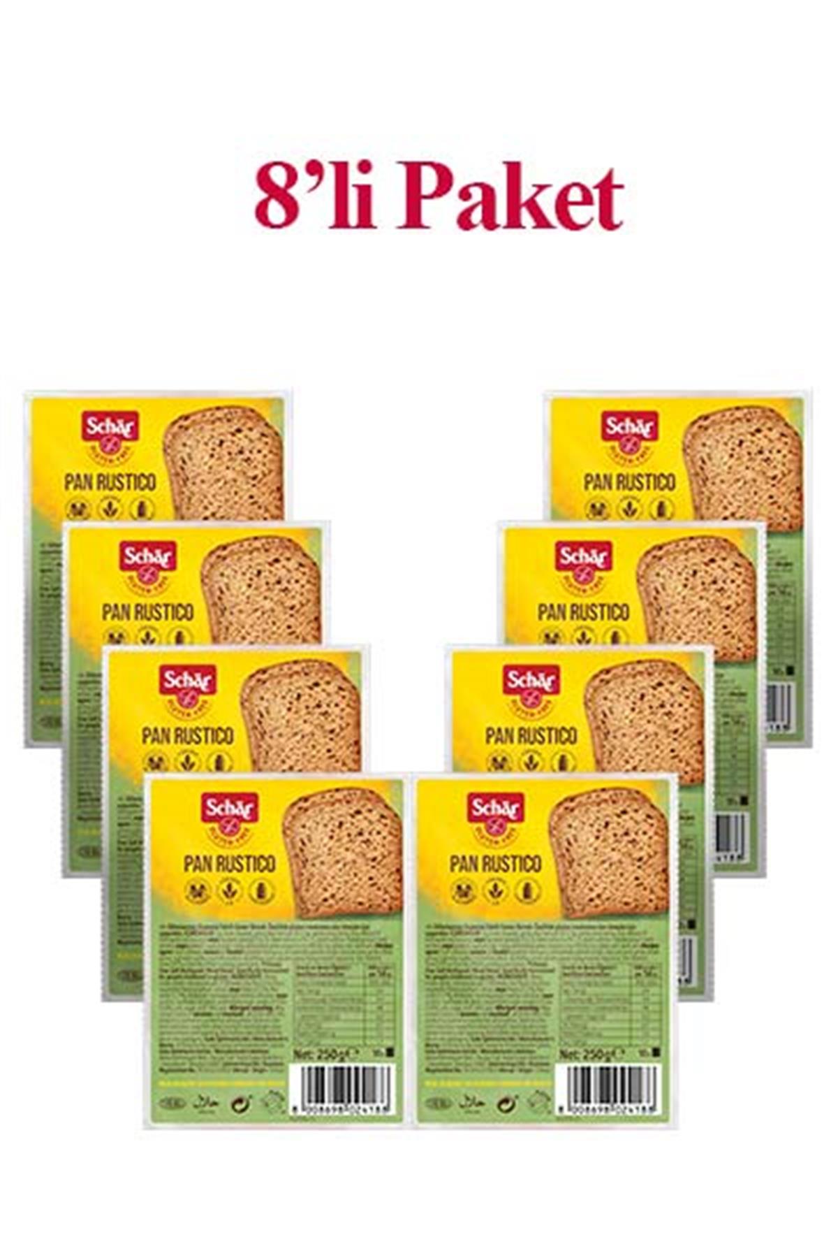 Schar Rustico Ekmek 250g x 8 adetGlutensiz Ürünler