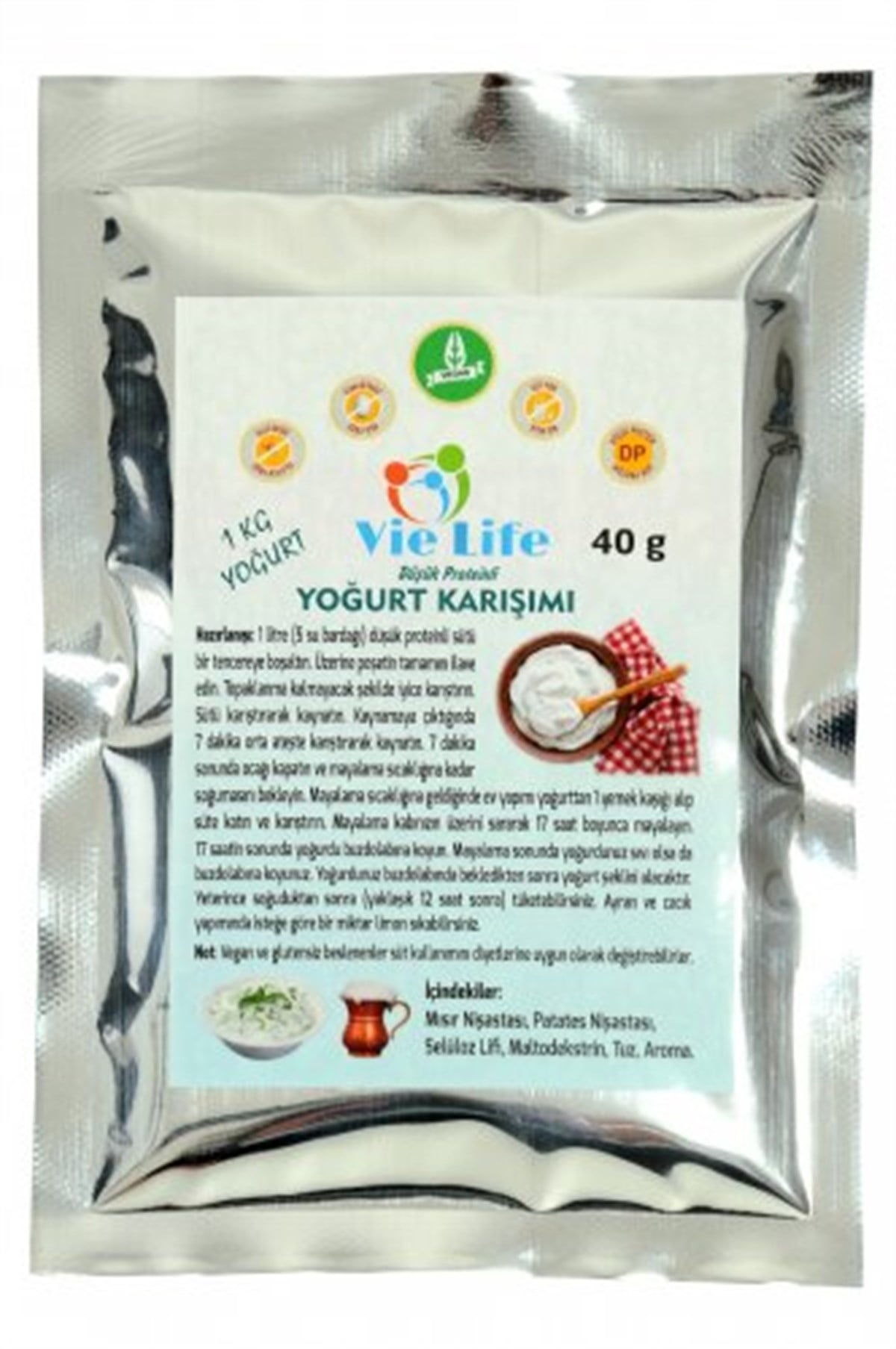 Vie Life Düşük Proteinli Yoğurt Karışımı 40 GDüşük Proteinli Ürünler