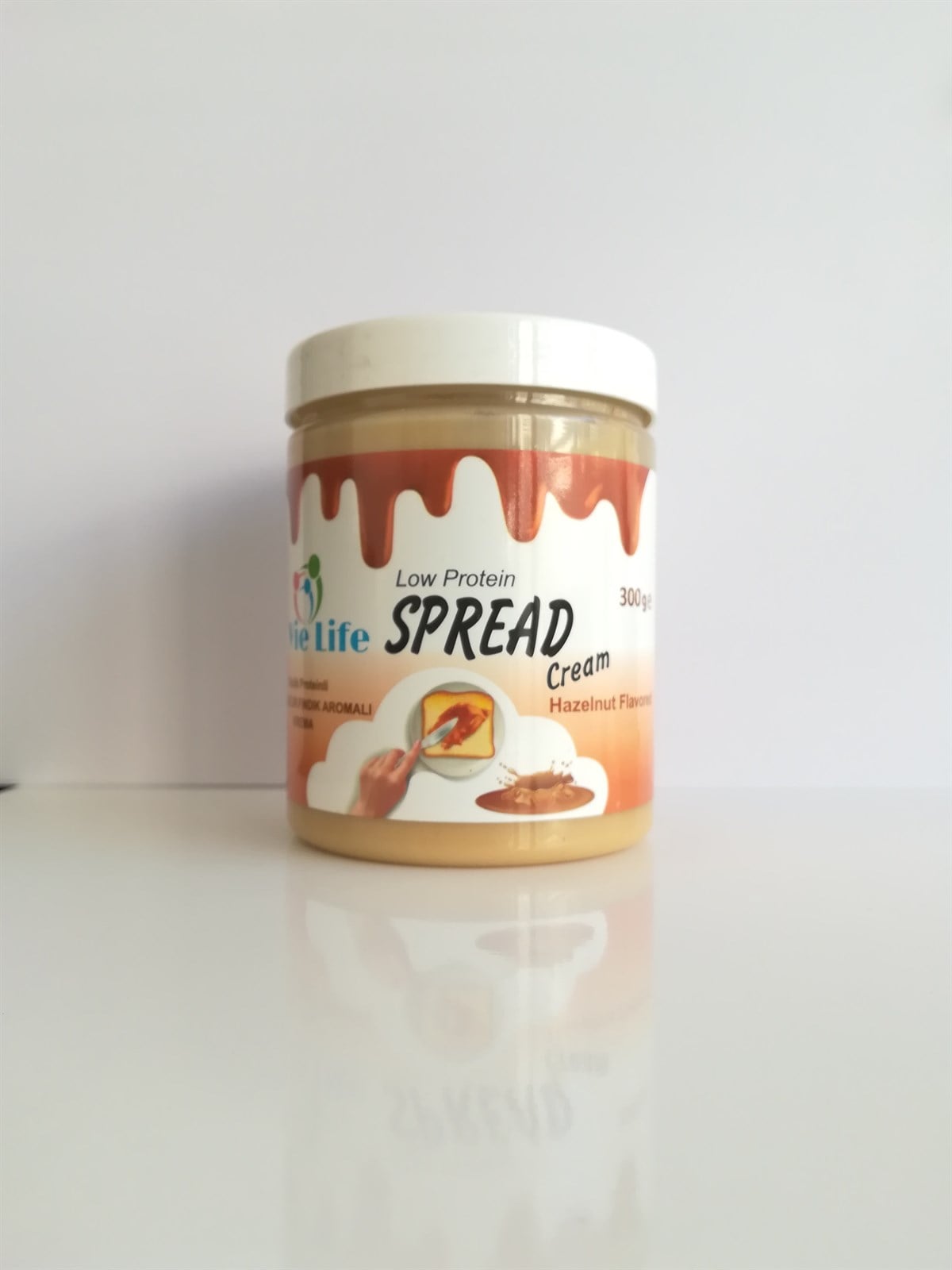 Vie Life Glutensiz Düşük Proteinli Düşük Proteinli Sürülebilir Fındık Kreması 300gGlutensiz Ürünler