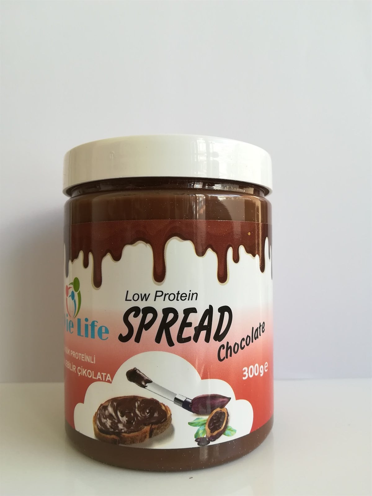 Vie Life Glutensiz Düşük Proteinli Düşük Proteinli Sürülebilir Çikolata 300gGlutensiz Ürünler