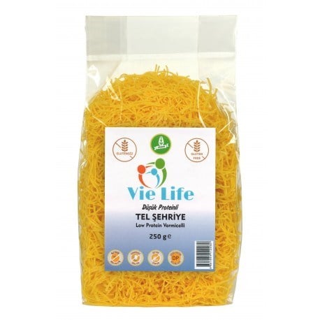 Vie Life Glutensiz Düşük Proteinli Tel Şehriye 250 gGlutensiz Ürünler