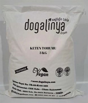 Doğalinya Glutensiz Keten Tohumu 3 kgGlutensiz Ürünler