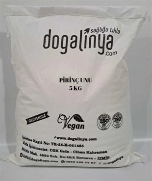 Doğalinya Glutensiz Pirinç Unu 5 kgGlutensiz Ürünler