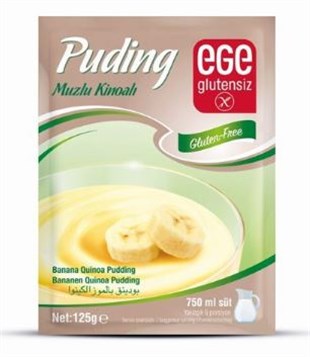 Ege Glutensiz Muzlu Kinoalı Puding 125 gr