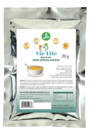 Vie Life Düşük Proteinli Sebze Çorbası Karışımı 20 GramDüşük Proteinli Ürünler