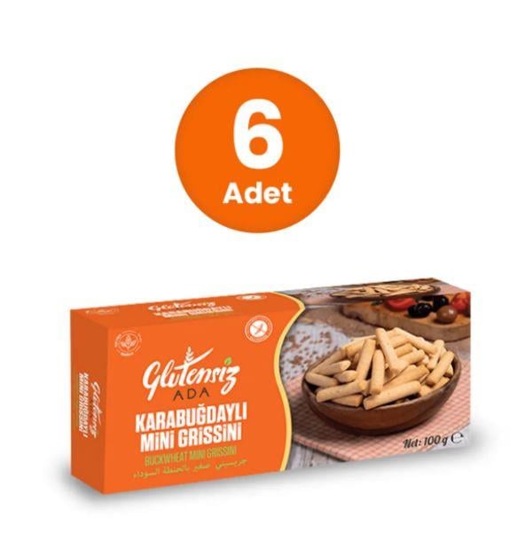  Glutensiz Ada Karabuğdaylı Mini Grissini 100 gr 6 adetGlutensiz Ürünler