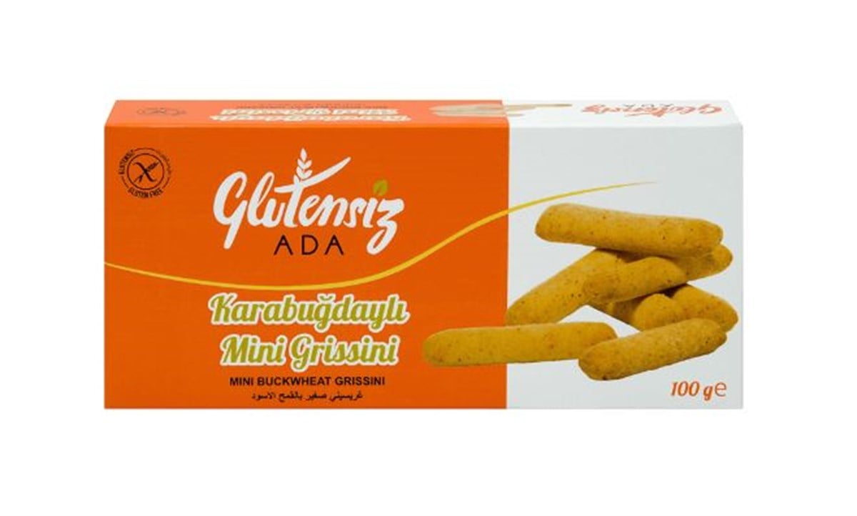  Glutensiz Ada Karabuğdaylı Mini Grissini 100 grGlutensiz Ürünler