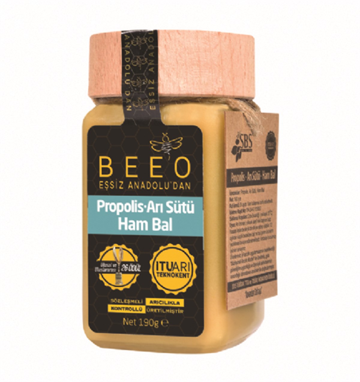 Beeo Propolis+Arı Sütü+ Ham Bal Karışımı Yetişkinler İçin190 gr