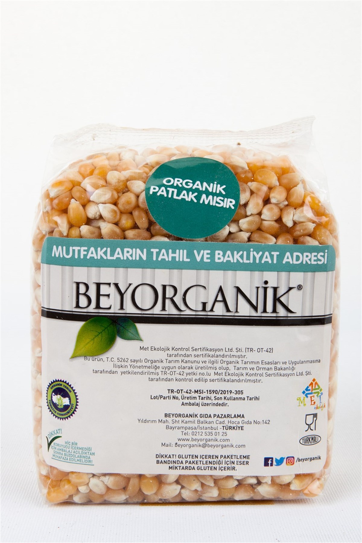 Beyorganik Organik Patlak Mısır 500gOrganik Ürünler