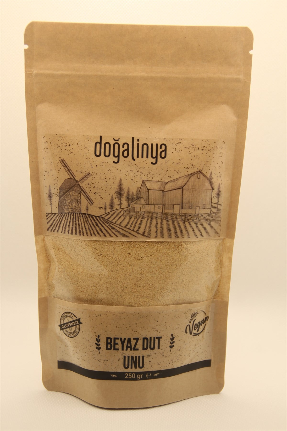 Doğalinya Beyaz Dut Unu 250g (Dut tozu-Glutensiz)Glutensiz Ürünler