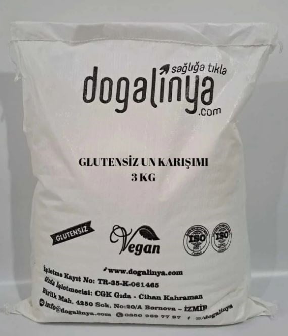 Doğalinya Glutensiz Un Karışımı 3 kgGlutensiz Ürünler