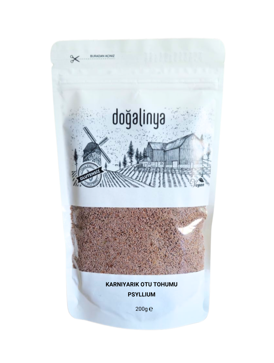 Doğalinya Karnıyarık Otu Tohumu - Psyllium 200gGlutensiz Un