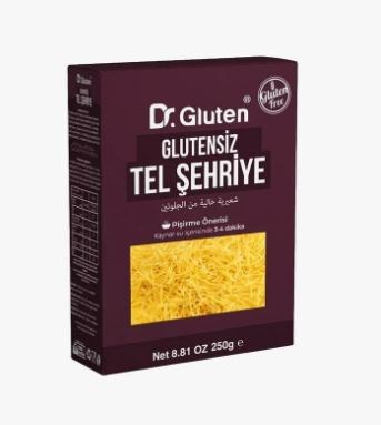 Dr.Gluten GLUTENSİZ TEL ŞEHRİYE 250 GRGlutensiz Ürünler
