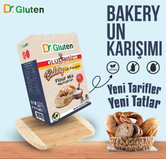 Dr.Gluten Glutensiz Bakery Un Karışımı Flour Mix 1 KG Ekmek UnuGlutensiz Ürünler
