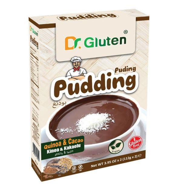 Dr.Gluten Glutensiz Kakaolu Kinoalı Puding 112 g x 2 Glutensiz Ürünler
