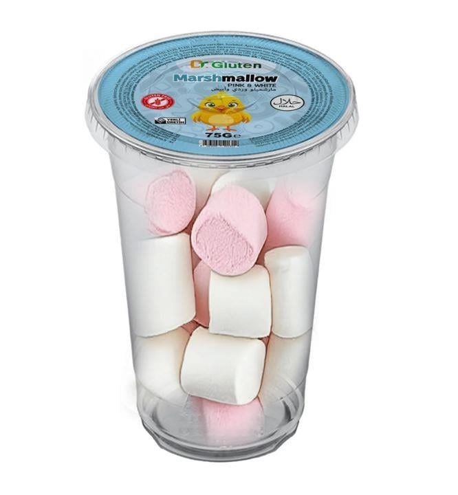 DR GLUTEN GLUTENSİZ MARSHMALLOW PİNK & WHİTE 75 GRGlutensiz Ürünler