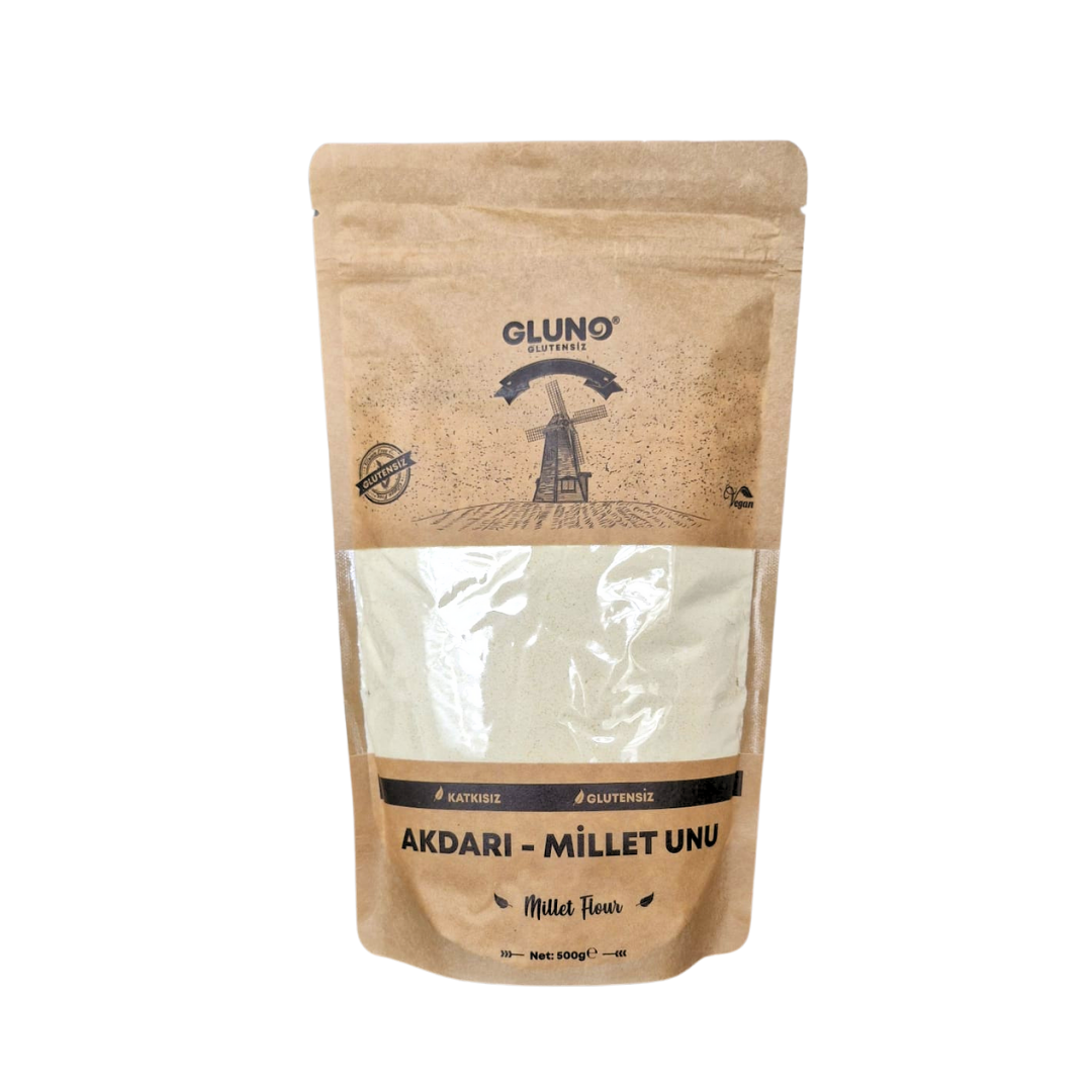 Gluno Glutensiz Akdarı-Millet Unu 500gGlutensiz Ürünler
