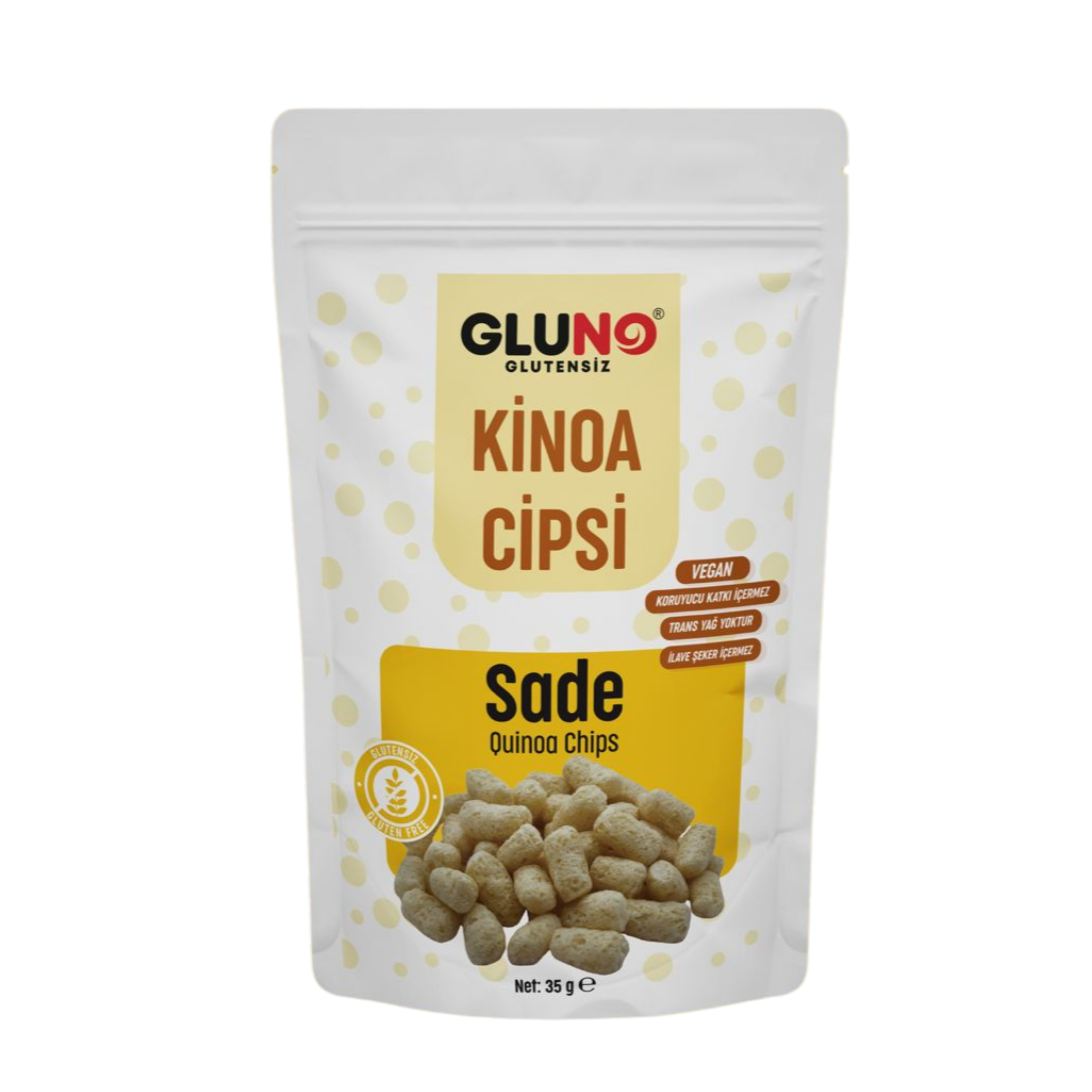 Gluno Glutensiz Kinoa Cipsi 35grGlutensiz Ürünler