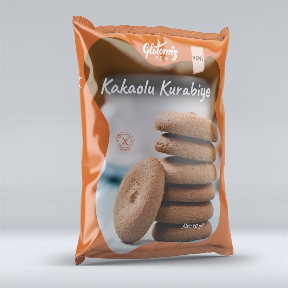 Glutensiz ada kakaolu kurabiye 40 grGlutensiz Ürünler