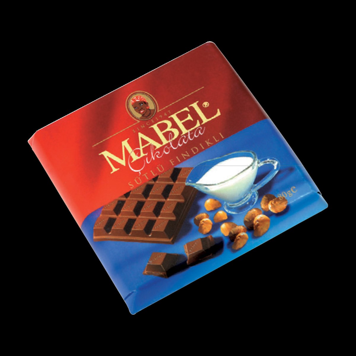 Mabel Sütlü Fındıklı Glutensiz Çikolata 80 gr