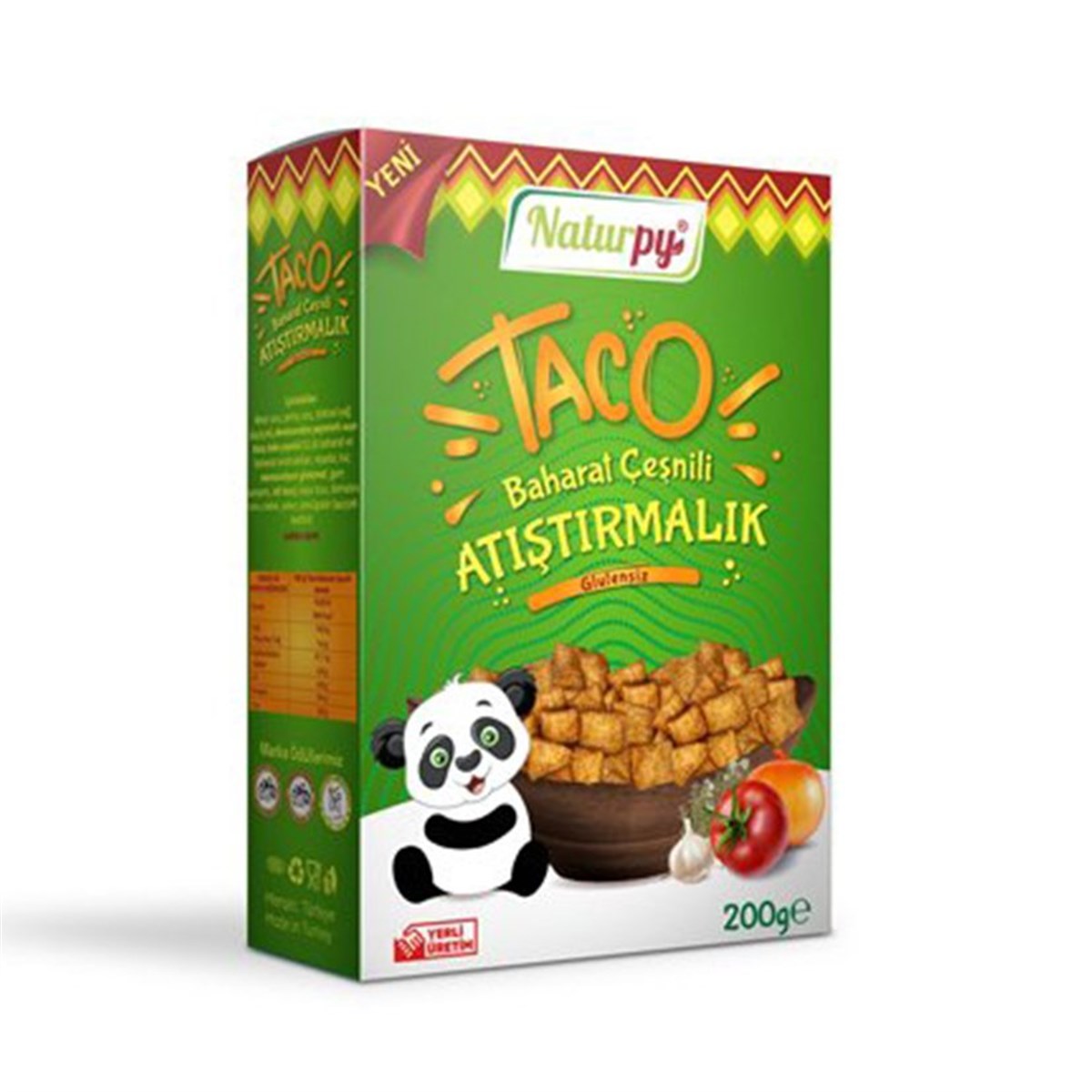 Naturpy Glutensiz Taco Baharat Çeşnili Atıştırmalık 200gGlutensiz Ürünler