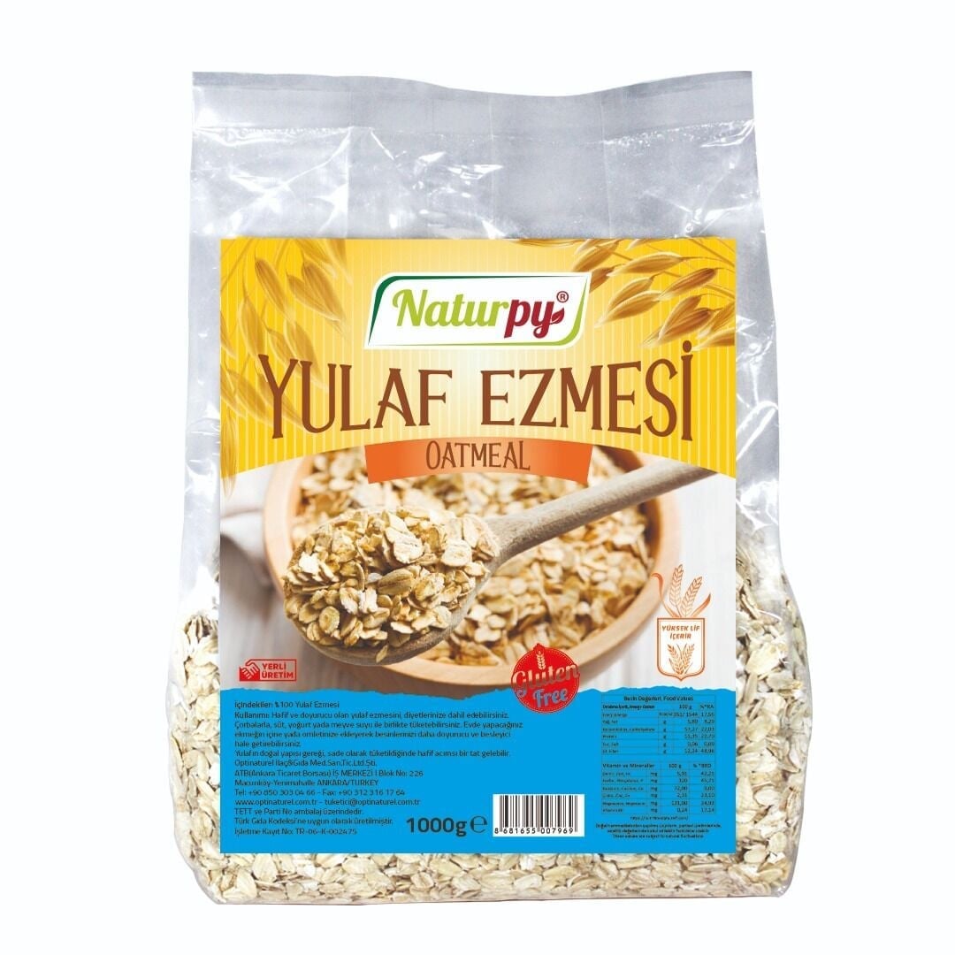 Naturpy Glutensiz Yulaf Ezmesi 1000 GrGlutensiz Ürünler
