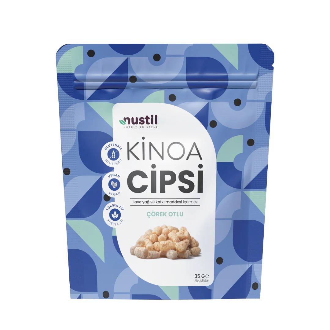 Nustil Çörek Otlu Kinoa Cipsi 35gGlutensiz Atıştırmalıklar