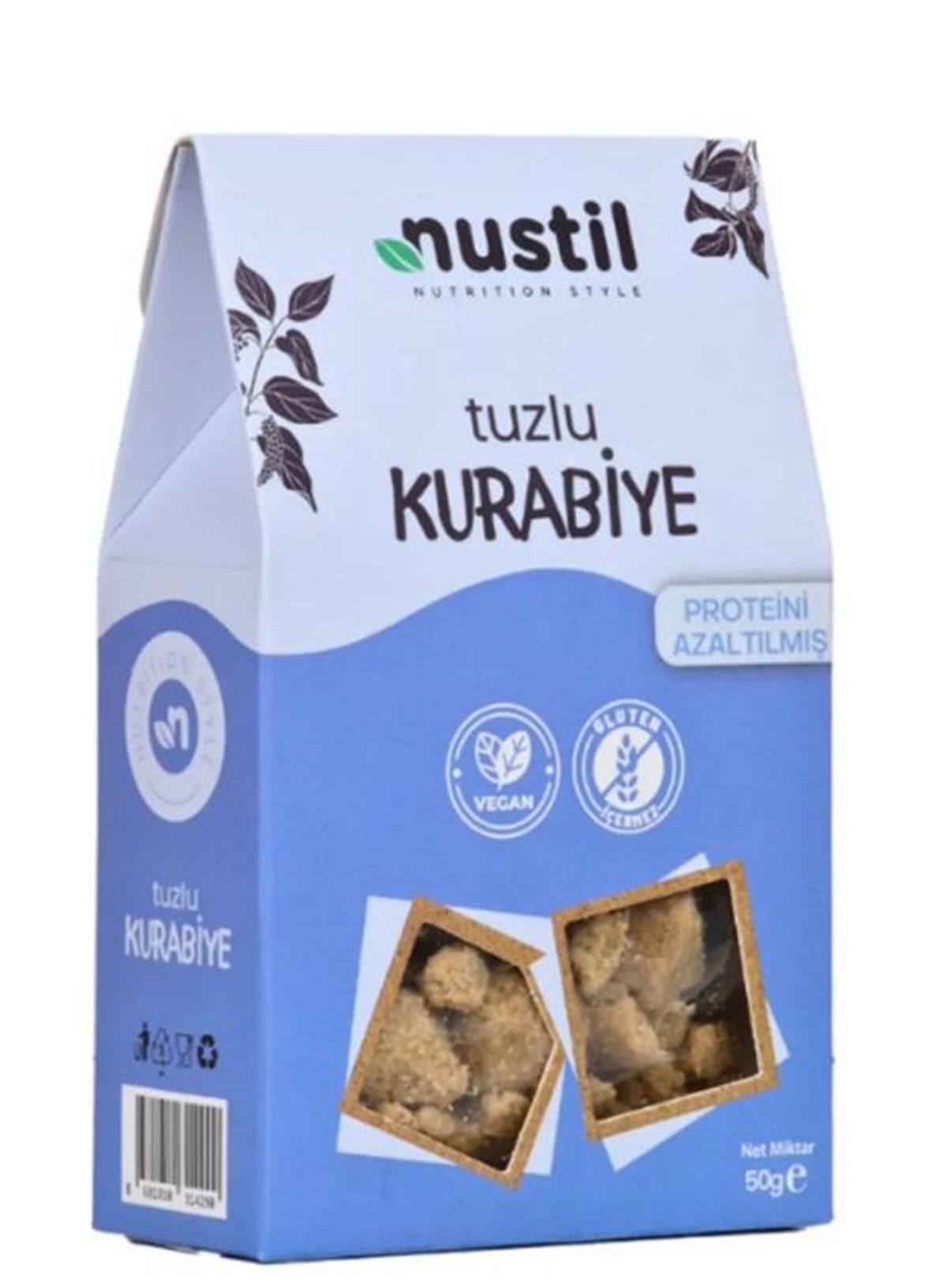Nustil  Düşük Proteinli Tuzlu Kurabiye 50gDüşük Proteinli Ürünler
