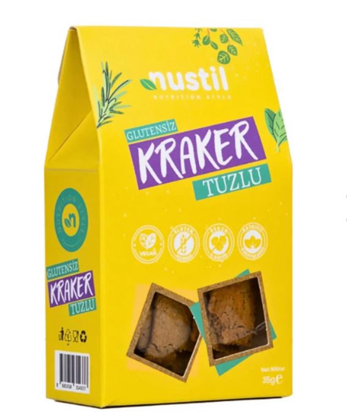 Nustil Glutensiz Tuzlu Kraker 35 gr Glutensiz Ürünler