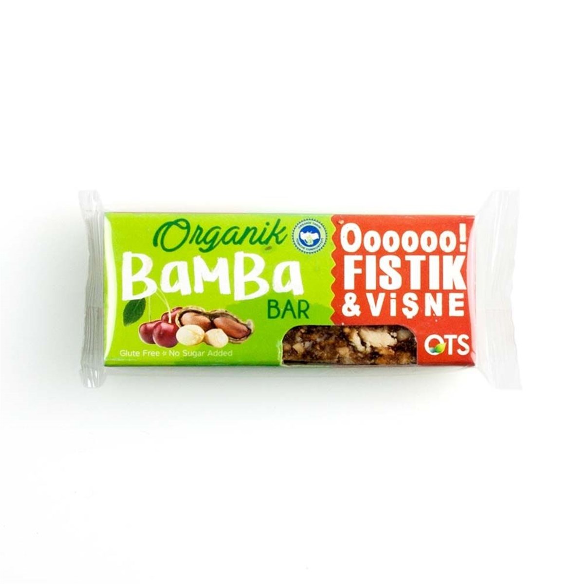 OTS Organik Glutensiz Bamba Bar Fıstık - Vişne 30gr