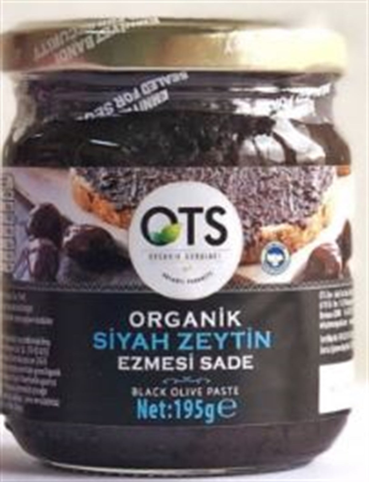 OTS Organik Siyah Zeytin Ezmesi 195gr Sade